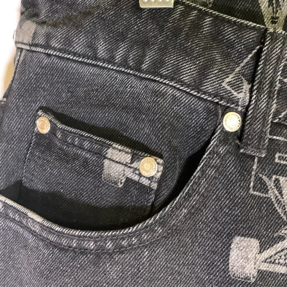 ❌SOLD❌ FTP x thrasher all over logo jeans - Picture 4 of 11